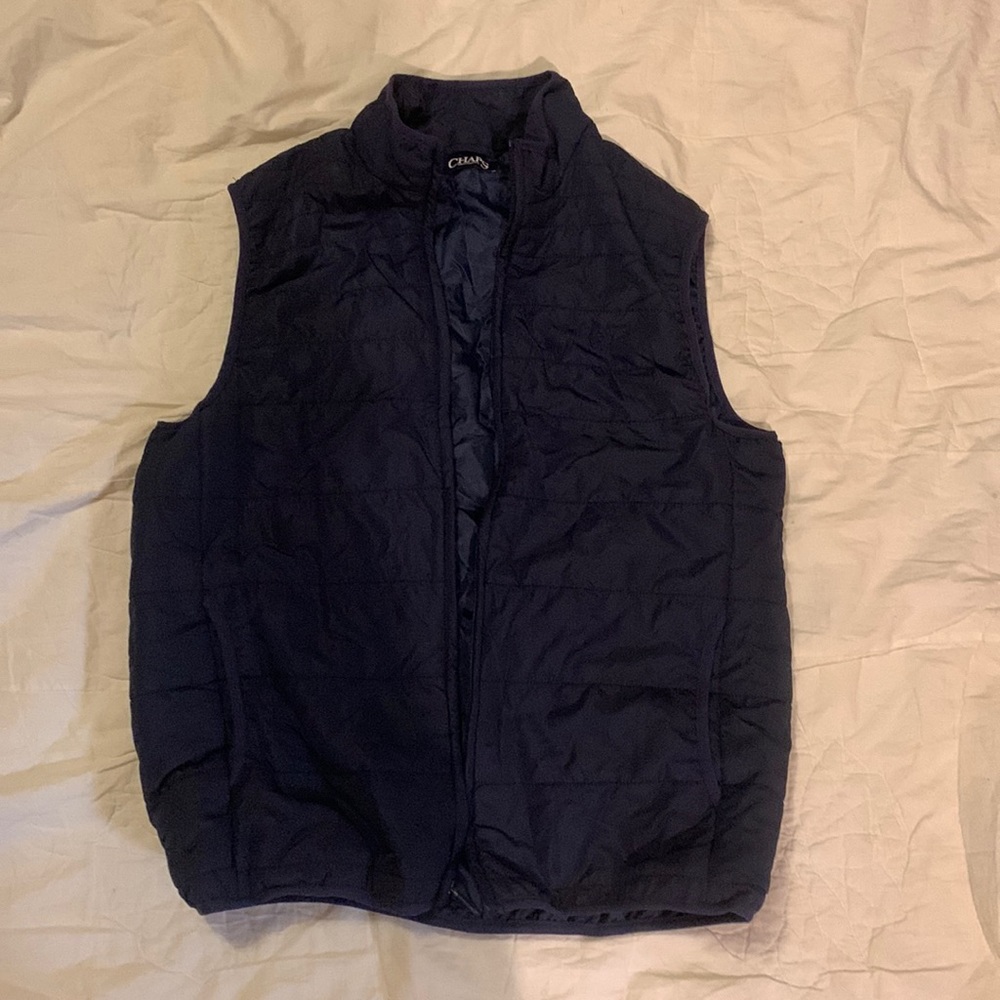 Navy mens medium chaps vest